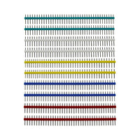 10Pcs 40Pin Male Single Row Straight Strip Pin Header PCB Panel 2.54mm 5 Colors