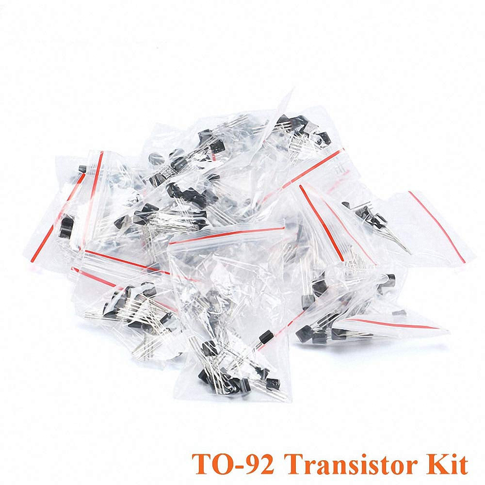 180Pcs 18 Value Transistor TO-92 Kit 2N3904 2N3906 C1815 2N2222 2N5401 2N5551