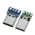 USB 3.1 Type C Pair Male+Female DIY Solder Plug PCB Connector Socket 56K Resistor