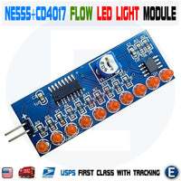 NE555 + CD4017 Light Water Flowing Light LED Fully Assembled Module - eElectronicParts