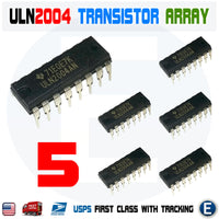 5pcs ULN2004 ULN2004AN Darlington NPN Transistor Array-7 50V 350 mA DIP-16 IC