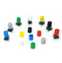 70pcs Tactile Push Button Switch Cap 6x6mm Self-locking Round Key Cap Multicolor