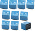 10pcs Relay Switch SRD-05VDC-SL-C 5 Pins 5 V DC PCB Mini Type SPDT 10A Blue