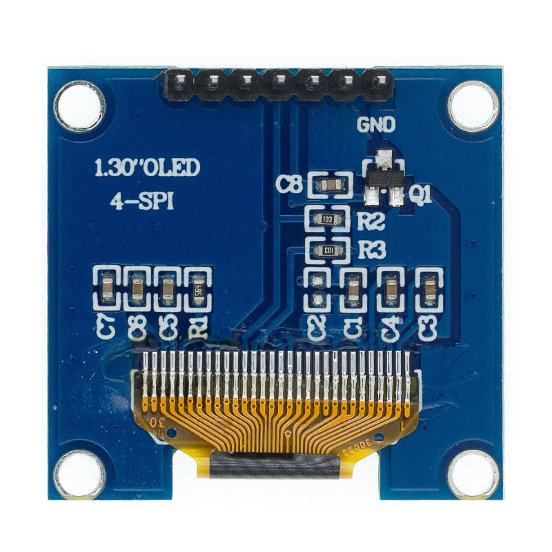 1.3" SPI 128X64 LED OLED LCD Display Module Arduino White Color SSH1106 US