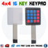 1pcs 4x4 16 Key Keypad Membrane Switch Matrix Array for Arduino Raspberry Pi USA