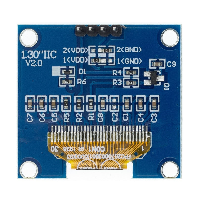 1.3 I2C IIC 128X64 OLED Display Module Arduino Blue Color SSD1106 US –  eElectronicParts