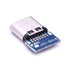 USB 3.1 Type C Pair Male+Female DIY Solder Plug PCB Connector Socket 56K Resistor
