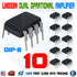 10PCS LM833N LM833 LM833NG Dual Operational Amplifier Low Noise High Speed DIP-8