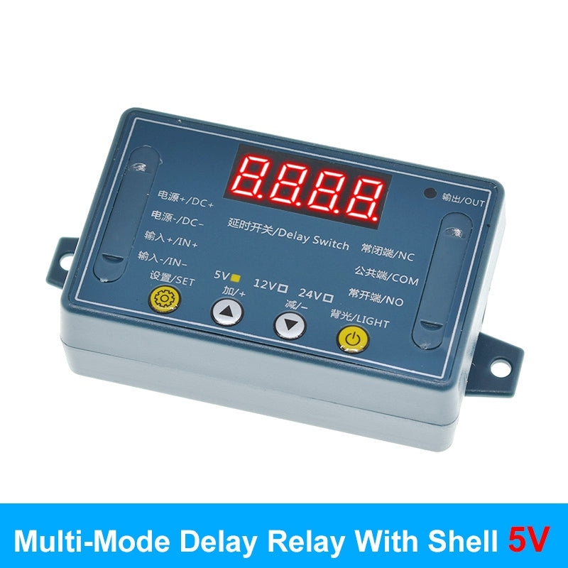 Time Delay Module LED Display Adjustable Timer Relay Automation Control  Switch Module(5V)
