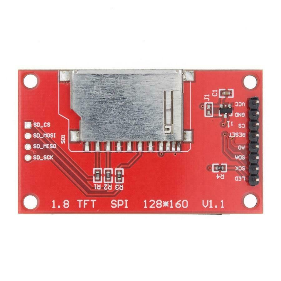 1.8 Inch 128x160 TFT LCD Display Module ST7735S - SPI Interface, RGB, For Arduino & DIY Projects