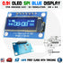 0.91 Inch SPI 128x32 Blue OLED Display Module SSD1306 Driver IC DC 3.3V-5V For Arduino PIC