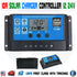 10A Solar Controller 12V 24V Auto PWM Regulator Charger Home System LCD USB 5V