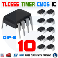 10PCS TLC555 TLC555CP COMS DIP-8 Timer Texas Instruments TI LinCMOS Timer IC