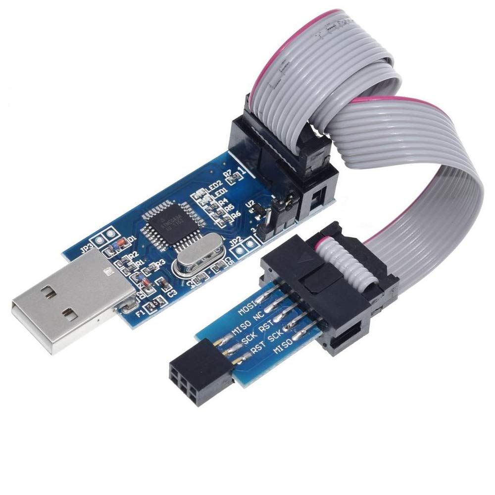 Avr Usbasp Interface USBASP USBISP AVR Programmer USB Adapter + 6-to 10 Pin IDC ISP Connect ...