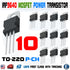 10pcs IRF9640 IRF 9640 Power MOSFET 11A 200V TO-220 "IR" P-Channel Transistor