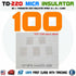 100PCS TO-220 Insulation Pad Sheet Mica Insulator pads-thermal insulation