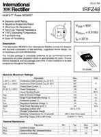 10pcs IRFZ48N IRFZ48 MOSFET Power Transistor Fast Switching HEXFET 64A 55V - eElectronicParts