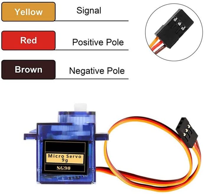  Dorhea 5 Pcs SG90 Micro Servo Motor Mini Servo SG90 9g