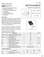 1 Pair IRFP9140N + IRFP140N IR Power Mosfet Transistors TO-247 - eElectronicParts
