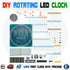 DIY Rotating Digital LED Display Module Alarm Electronic Digital Clock Kit 51 5V DS1302
