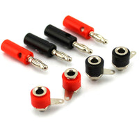 10pcs Male + Female 4mm Banana Plug + Socket Screw Connector 5Sets J072 Audio
