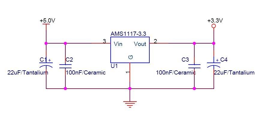 10pcs AMS1117-3.3 5V-3.3V DC-DC Step-Down Power Supply Module 800mAh - eElectronicParts