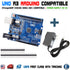 Arduino UNO R3 CH340G compatible ATMEGA328P 9V 1A Power Supply New version - eElectronicParts