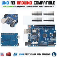 Arduino UNO R3 CH340G MB102 830 Breadboard Power Supply 65pcs jump cable USB - eElectronicParts