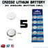 5pcs CR2032 3V Button Battery Cell coin batteries - eElectronicParts