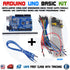 Arduino UNO Basic Kit CH340G MB102 830 Breadboard 65pcs jumper cable USB - eElectronicParts