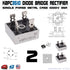 2pcs KBPC3510 Diode Bridge Rectifier Single Phase Metal Case 1000V 35A - eElectronicParts