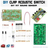 DIY Clap Acoustic Control Switch Module Suite Circuit Electronic PCB Kit - eElectronicParts