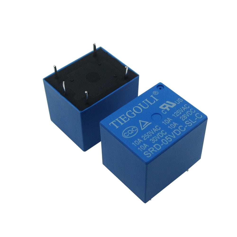 12 Pcs Relè 5V SRD 05VDC SL C a 5 Pin per PC, Scheda di Circuito Fai da 12 Pcs Relè 5V SRD 05VDC SL C a 5 Pin per PC, Scheda di Circuito Fai da