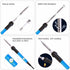 Soldering Iron Electric Gun Adjustable Temperature 60W Welding Set Tool Kit 110V
