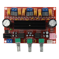 XH-M139 Amplifier Board TPA3116D2 50Wx2+100W 2.1 Channel Digital Subwoofer 12-24V - eElectronicParts