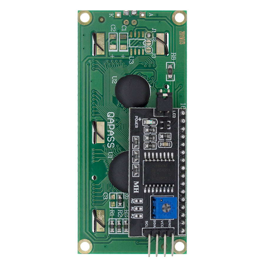 1602 BLUE LCD 16x2 HD44780 Character IIC I2C Serial Interface Adapter ...