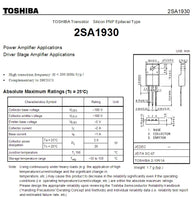 1 pair 2SC5171+2SA1930 Transistor Toshiba NPN+PNP A1930 C5171 TO-220F - eElectronicParts
