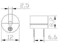 10 x Passive Buzzer Acoustic Component Mini Alarm Speaker For Arduino 3V 5V 12V USA - eElectronicParts