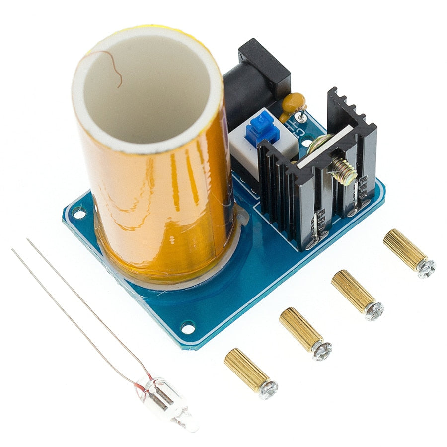 Mini Tesla Coil Kit 9-12V BD243C Assembled Wireless Transmission Generator Module