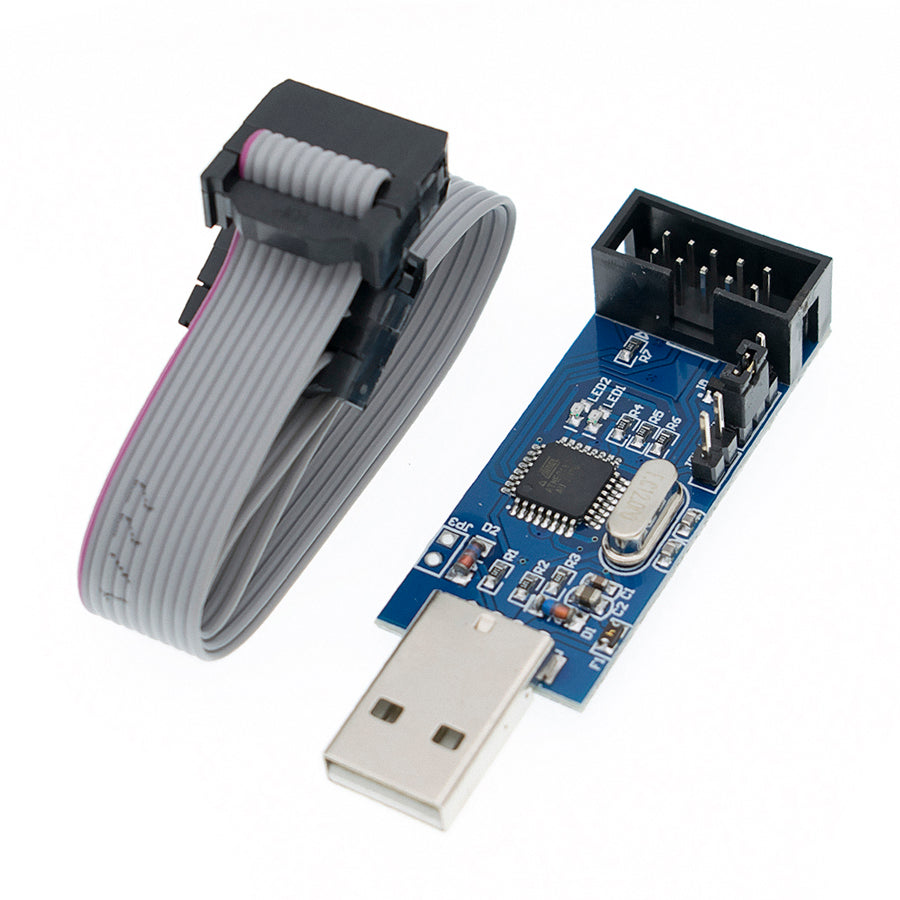 USBASP USBISP AVR Programmer Adapter 10 Pin Cable USB ATMEGA8 ATMEGA12 ...