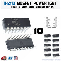 10PCS IR2110 IR2110PBF DIP14 IR FETS DRIVER MOSFET Transistor High voltage speed - eElectronicParts