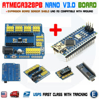 Nano V3.0 Expansion Shield UNO + ATmega328PB Nano Board CH340G for Arduino - eElectronicParts