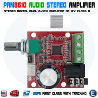 PAM8610 Mini 10W Stereo Audio Power Amplifier Board Module Class D 12V - eElectronicParts
