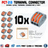 10pcs PCT-213 Spring Lever Terminal Block Electric Cable Wire Connector 3 Way - eElectronicParts