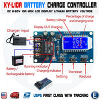 XY-L10A Lithium Battery Charge Controller Protection Board 6-60V LCD Display - eElectronicParts