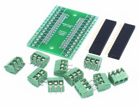 3Pcs Nano Screw Terminal Adapter Shield Expansion Board Nano V3.0 AVR  ATMEGA328P-AU Module