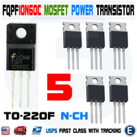 5pcs FQPF10N60C 10N60C 600V N-Channel MOSFET TO-220F IR Power Transistor