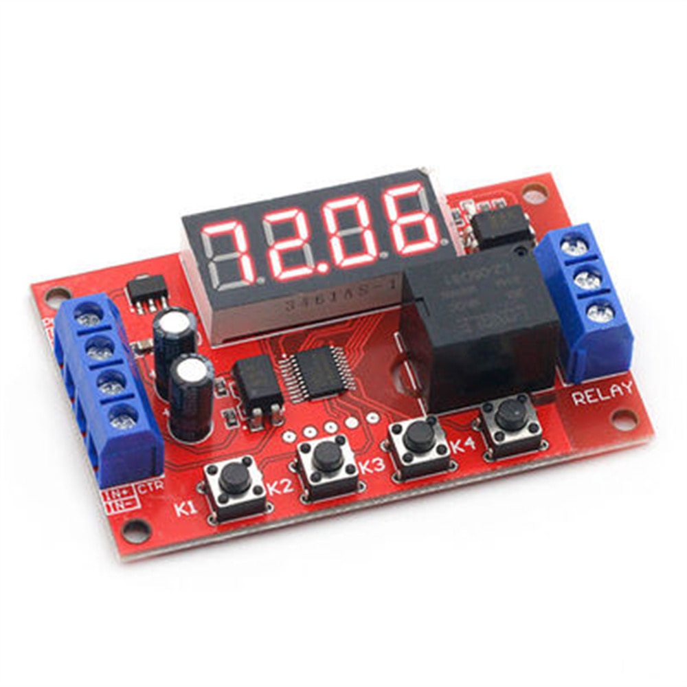 thumbnail image 2 of DC 5V 12V 24V Digital LED Cycle Timer Delay Switch - Turn Off/On Time Relay Module 2 of 5