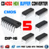 5PCS CD4050 CD4050BE CD4050B CMOS Hex Non-Inverting Buffer/Converter DIP-16