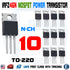 10pcs IRFZ46N IRFZ46 Power MOSFET Transistor HEXFET 53A 55V Fast Switching IR - eElectronicParts